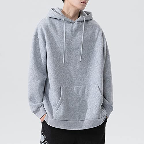 Sudadera deportiva casual para hombre con capucha y bolsillo miniatura 3
