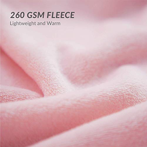 Image of Bedsure GentleSoft Fleece Blankets King Size Pink - Valentines Blanket Soft Lightweight Plush Cozy Fuzzy Luxury Microfiber Throws, 108x90 inches
