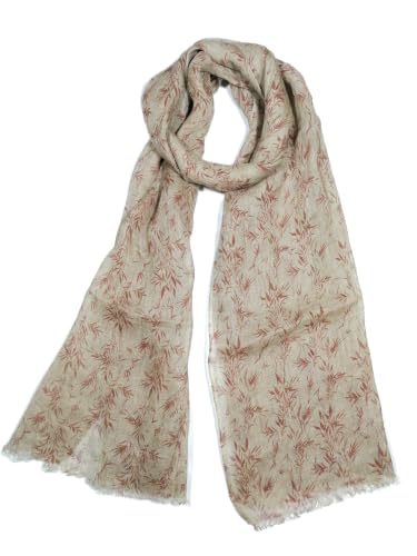 Image of Shanlin Unisex Natural Color 100% Linen Scarves for Men and Women