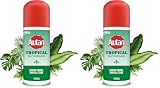 Autan Tropical Spray Secco Insetto Repellente e Antizanzare Tigre, Comuni e Tropicali, 100ml (Confezione da 2)