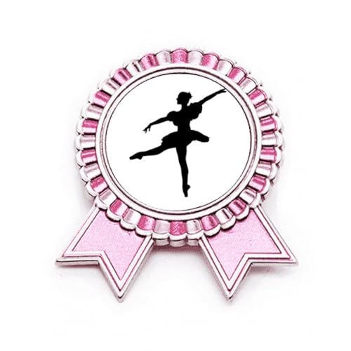 Médaille de prix de ballet en broche rose, le cadeau idéal pour jeune danseuse