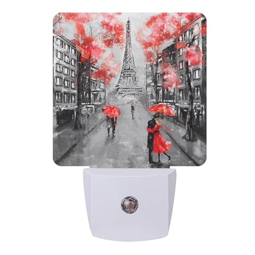 Image of Paris Tower Romance Night Light,Night Lights Plug into Wall with Dusk to Dawn Sensor,Lamp for Bedroom Bathroom Hallway Nightlight for Women Girls, NL-70