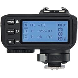 Flash Inalambrico Nikon Godox X2T-N Disparador para Nikon, 2.4G Transmisor de Disparo de Flash inalámbrico para Soporte de Nikon i-TTL HSS 1 / 8000s Función de Grupo LED Panel de Control Actualización de firmware