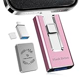 usbメモリ「アプリ不要 phone から 直接 usb に 写真 を 移す」phone対応 データ保存 移行 スマホ写真保存 u s b外付け US Bメモリ iOS/Type-C/U-SB-A/Micro USB搭載 大容量 フラッシュメモリ 高速 データバックアップ 外付けストレージ 携帯容量不足解消 iPad/PC/Macbook/P-hone対応 512GB ピンク