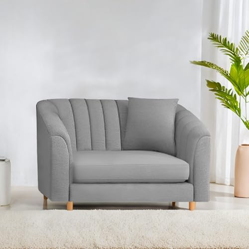 Image of Doraldo Seater Sofa Set for Living Room (Grey) Premium Fabric Sofa Set