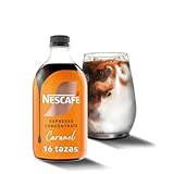 NESCAFÉ Espresso Concentrate Caramelo, con café Arábica y sabor caramelo, Concentrado líquido para iced coffee y lattes, Botella 500 ml