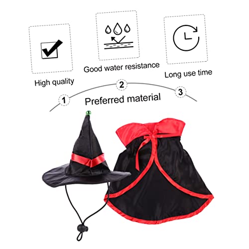 Disfraz de bruja para perros y gatos talla M miniatura 2