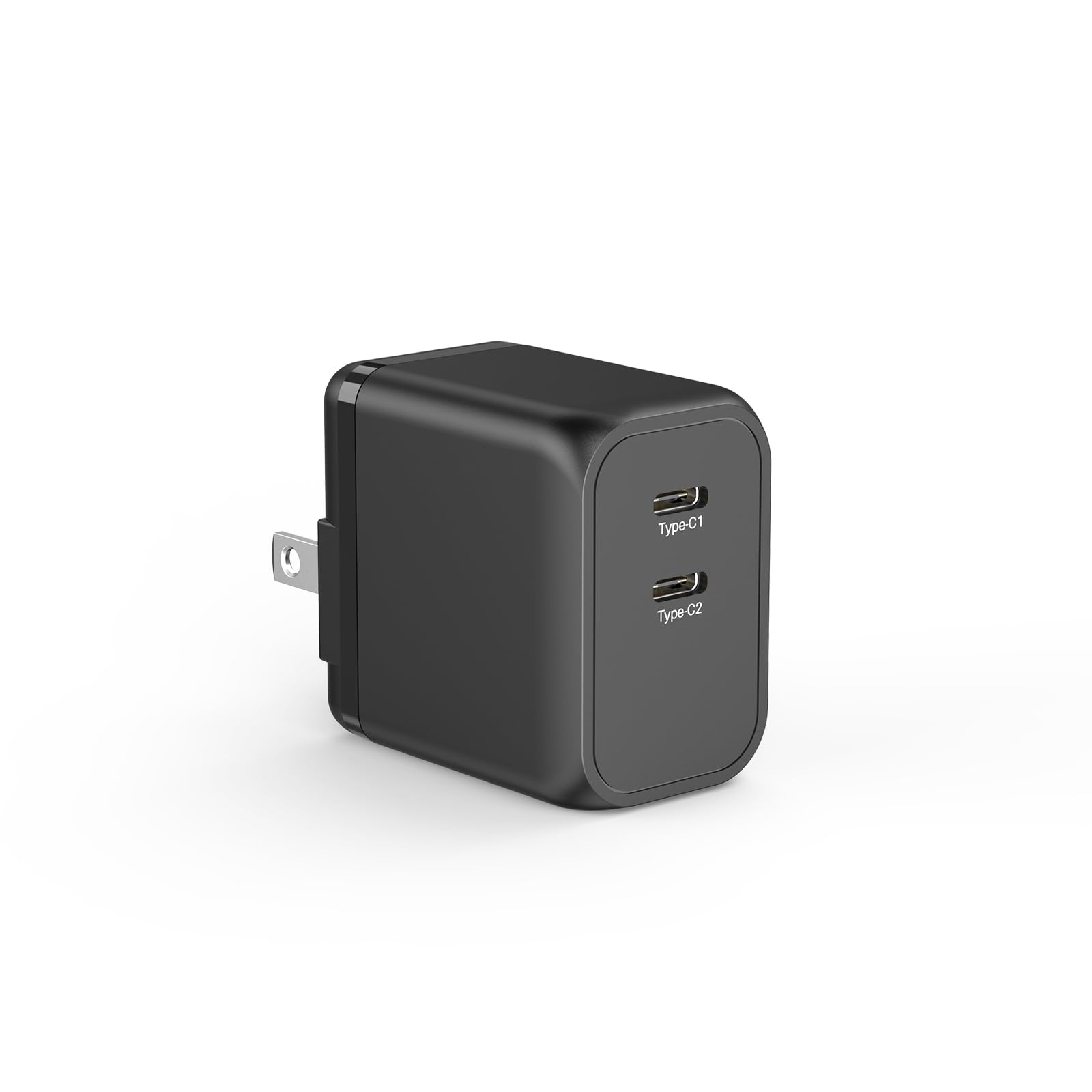K&ZZ USB C Charger Block 45W Dual Port Super Fast Type C Wall Charger Foldable PD GaN Chargers Charging Station USB-C Charger Adapter for MacBook/iPad