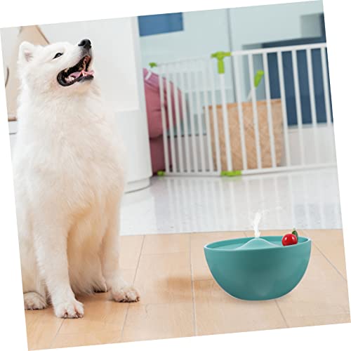 Bebedero para gatos de cerámica Toddmomy color verde miniatura 2