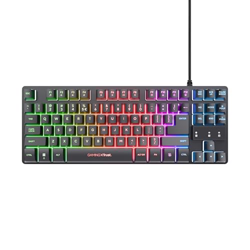 Tastiera GXT 833 Thado, in Metallo con illuminazione LED Multicolore, Layout Italiano QWERTY, Design Compatto TKL (più piccolo del 20%), Anti-Ghosting, USB Plug & Play, PC/Computer - Tastiera gaming - Immagine 8