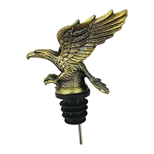 PETSOLA Vertedor de Vino Animal Forma Águila Tapón Decantador Accesorio Vertedor Silicona Seguro Y para Servir Adecuado para, cobre