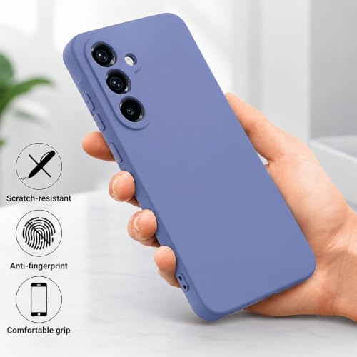 Image of Back Cover Compatible with Samsung Galaxy S26 Plus 5G | Full Camera Protection | Premium Liquid Silicon Case | Flexible Bumper Case for Samsung Galaxy S26 Plus 5G (Blue)