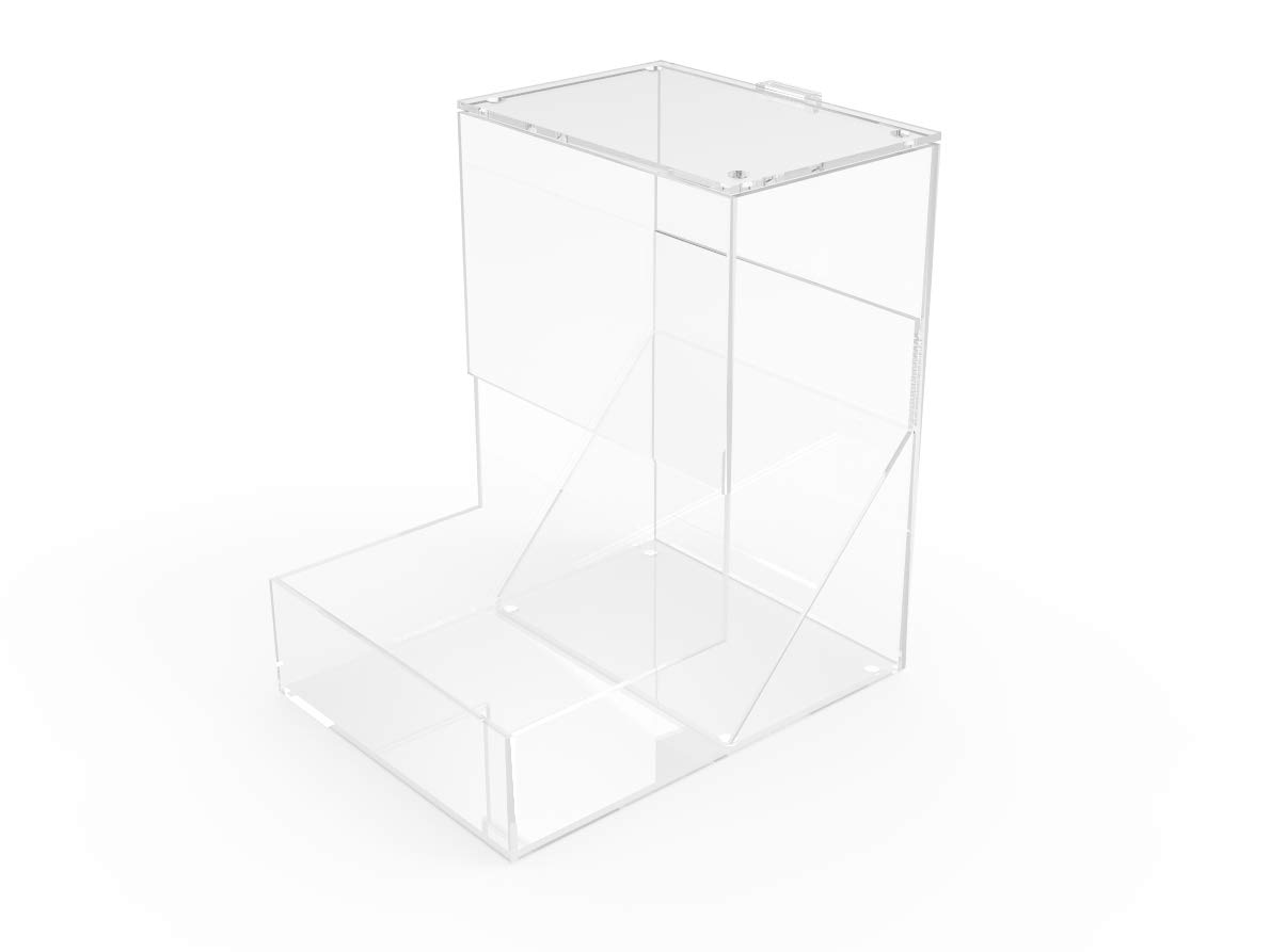 FixtureDisplays® 6" w x 8.6" h x 8" d Gravity Dispenser, Acrylic Plaxiglass Candy Bin Compartment 13035-1PC