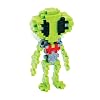 Plus Plus 3D Puzzle Cryptid Construction Building Block Set, Fun Fantasy Figures Stem Toys for Kids, 70 Interlocking Pieces - Alien Mini Maker Tube