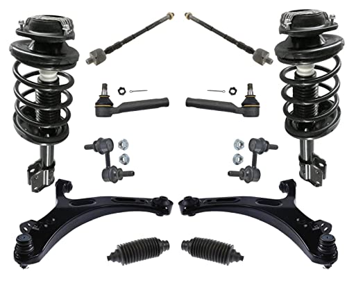 Front Struts with Control Arms Tie Rods Sway Bar Links Replacement Part for Subaru Outback 10-12