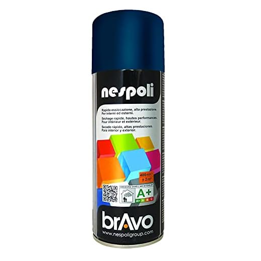 Nespoli Pintura en Spray, Color Azul Cobalto, 400 ml, Acabado Profesional