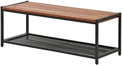 ガーデンガーデン アイアン*ウッド テレビボード 幅113cm×奥行42cm×高さ40cm パイン材 オイル仕上げ PR-TV1130BRN