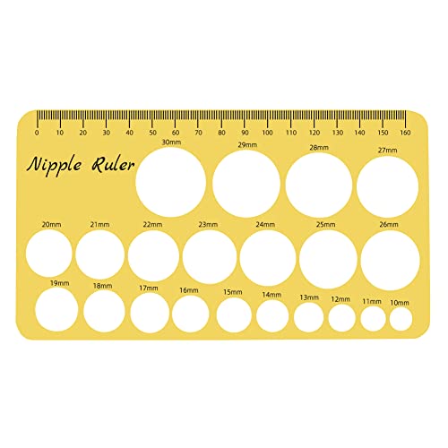 Image of YOUHA Nipple Ruler, Nipple Rulers for Flange Sizing Measurement Tool, Silicone & Soft Flange Size Measure for Nipples, Breast Flange Measuring Tool Breast Pump Sizing Tool-New Mothers Musthaves