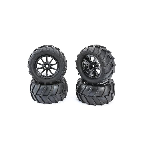 Roues et pneus caoutchouc RCAWD pré-collés 12mm hex pour Monster Truck Hosim 2845