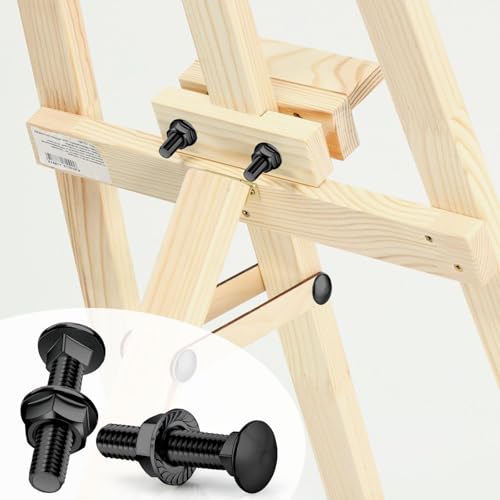 SWTYExt 25 Stück Schlossschrauben M8x50mm Schloßschrauben Edelstahl 304 Flachkopfschrauben Schwarz Oxid A2 mit Flanschmuttern M8 Mutter DIN 6923 Torbandschrauben für Bauwesen Industriemaschinen