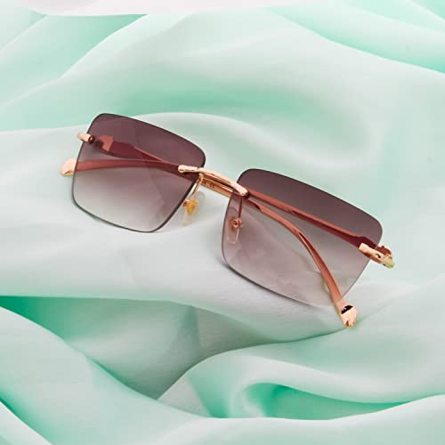 Image of Ted Smith Men's Women's UV Protection Metal Square Sunglasses