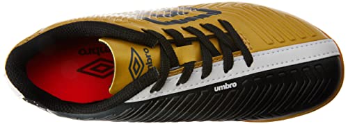 Tênis Umbro Fifty Iv Jr, Criança-Unissex, Dourado/Preto/Branco, 29