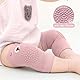 BUOKSLLY 3 Paar Anti Rutsch Socken & 3 Paar Knieschoner Baby, Unisex, Alter 0-24 Monate, Pink, blue, khaki, Cartoon Muster, Baumwolle, Rutschfest, Schtzend, Komfortabel, Ideal als Geschenk