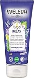 WELEDA Bio Aroma Shower Relax – Angenehme Naturkosmetik Cremedusche mit beruhigendem Duft zaubert einen Hauch von Gelassenheit (1 x 200ml)