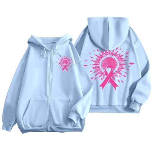Sweat à capuche zippé rose femme avec cordon de serrage contre le froid de l'hiver
