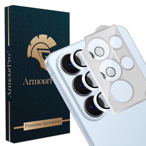 Image of ArmourPro Camera Lens Protector for Samsung Galaxy S26 Ultra with Auto Alignment Installation Frame, AR+AF Coated Tempered Glass Camera Rings, Anti-Scratch, Case Friendly | Blue