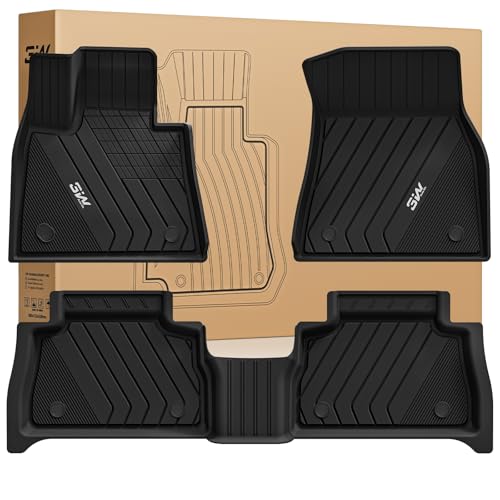 3W BMW X6 Floor Mats Fit for 2020 2021 2022 2023 2024 2025 2026 M/M50i/sDrive40i/xDrive40i G06 All-Weather TPE Floor Liner for BMW X6 1st 2nd Row Full Set Custom Fit Car Liners, Black 4) X6