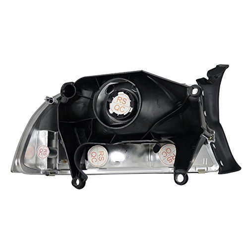 Spec-D Tuning 2LH-DAK97JM-ABM Dodge Dakota/Durango Slt R/T Headlights W/Bumper Lights 1Pc. Black