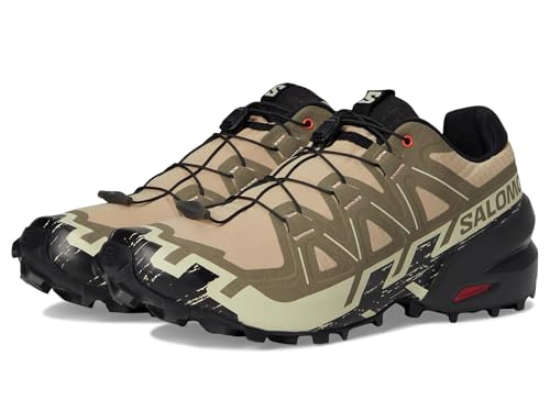 Salomon Mens Speedcross 6 Natural/Black/Almond Milk 8 Medium