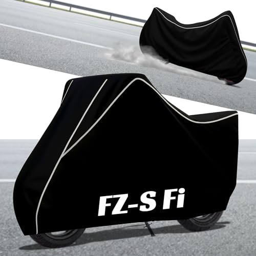 Image of Stylish Water Resistant Bike Body Cover Compatible with FZ-S Fi & All Models | UV Protection, Dustproof, Heat Resistant, Two Wheeler | New All Weather Protection, Dust & Rain