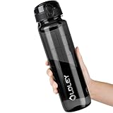 OLDLEY 1 Liter Wasserflaschen mit Sieb, BPA-freie, auslaufsichere Trinkflasche, leichte, wiederverwendbare 1000ml Tritan Sportflasche für Radfahren, Fitness, Universität, Sport, Outdoor, Büro, Camping