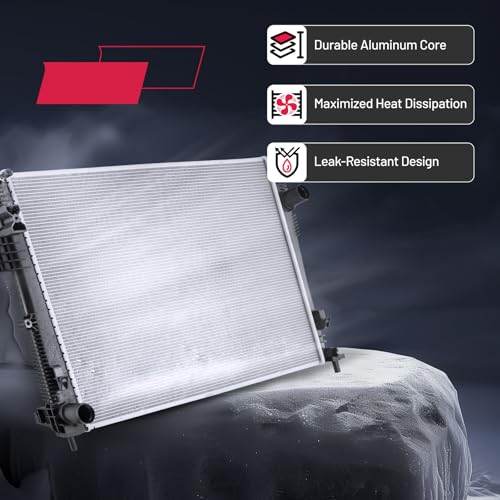 Image of BDFHYK 13641 Aluminum Radiator for Chrysler Pacifica 17-23, Voyager 20-23