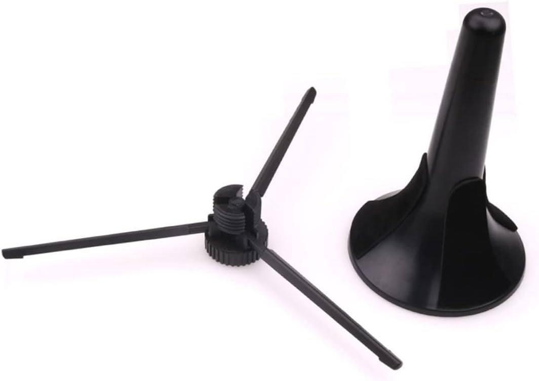 Abaodam 3pcs Portable Foldable Trumpet Stand Tripod Holder Detachable Bracket for Wind Instruments Black Accessory for Musicians