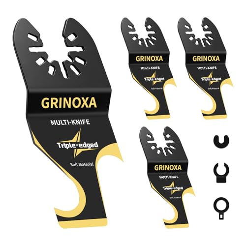 4PCS Hook Knife Oscillating Tool Blades for Roofing Shingles PVC Floor