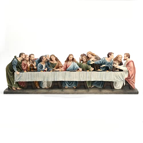 Escultura Pintada La Última Cena 28.75 pulgadas