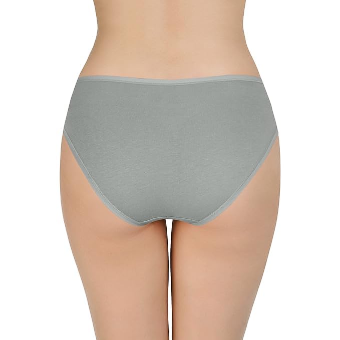 Image of LOURYN KOULYN Solid Low Rise Cotton Bikini Panty Pack(Pack of 3)