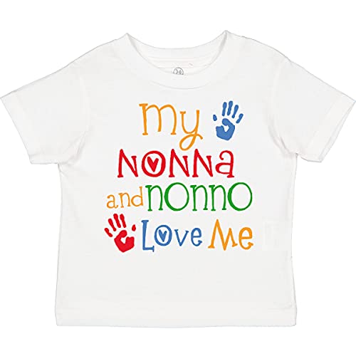 inktastic My Nonna and Nonno Love Me Grandchild Toddler T-Shirt
