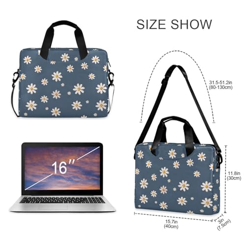 Bolso para portátil JIPONI Little Flower Daisy 15.6-16 pulg miniatura 5