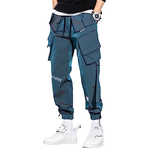 Pantalon cargo homme streetwear printemps décontracté à poches multiples