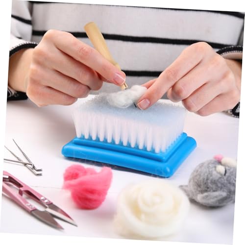 Image of Wakauto 10Pcs Poking Felting Needle Pen Wooden Punch Handles,Cross Stitch Felting Needle Handles Wool Felting Supplies Embroidery Needle Handles Replacement