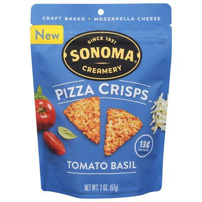Sonoma Creamery Pizza Tomato Basil Crisps 2 oz (Pack of 6)