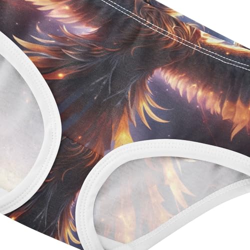 Colorful Phoenix Cute Panties Girl Girls Underwear Toddlers Cotton Cartoon Undies Kids Briefs 2t4