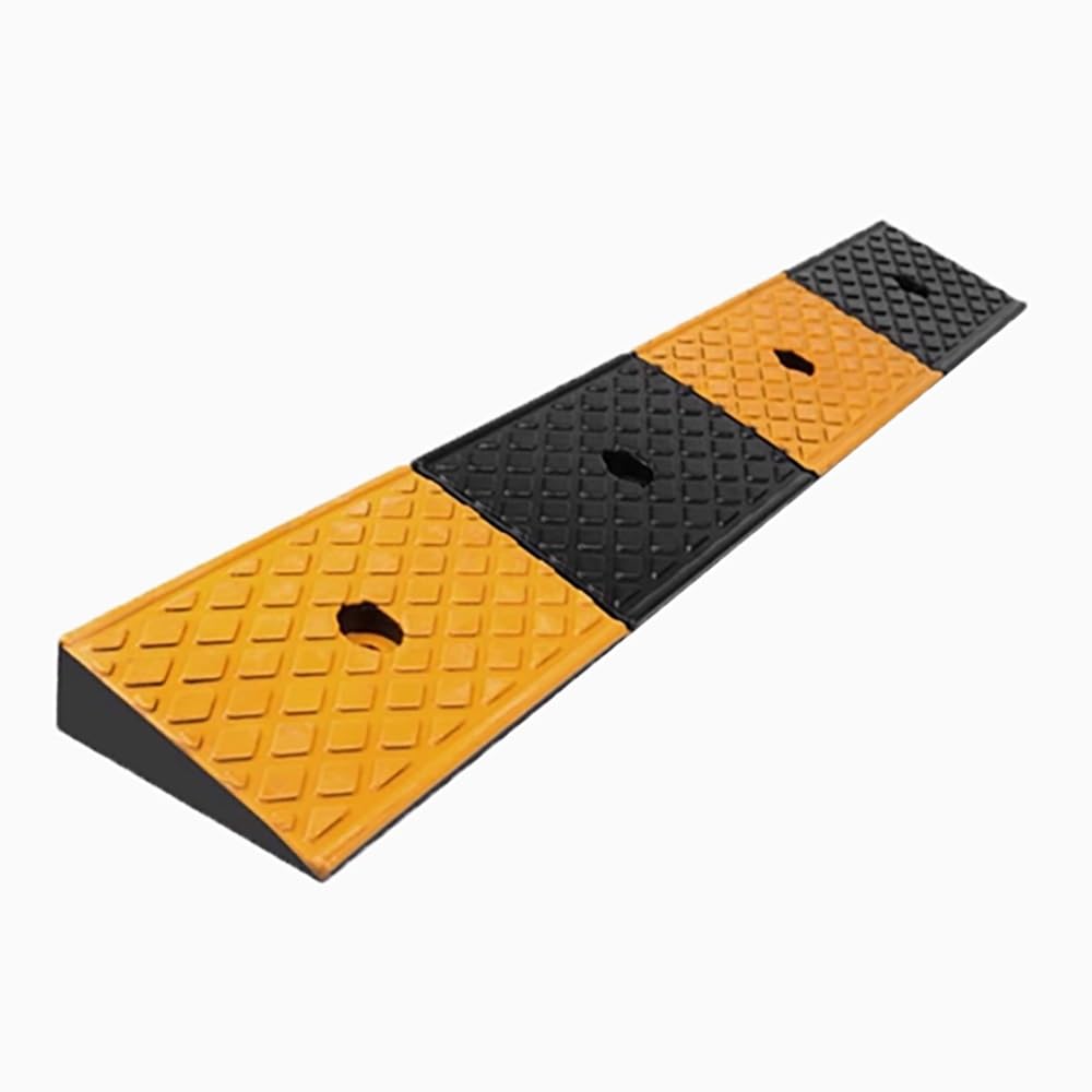 Rampa di Gomma per Marciapiede, 3cm 4cm 5cm di Altezza Rampa di Soglia, Rampa per Cordoli per Elevatori Camion Autobus Carrelli Sedie A Rotelle(100x15x5cm/39.37x5.9x1.97in)