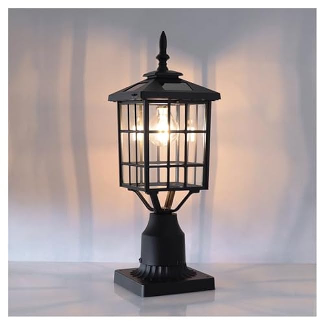 Kemeco ST4224Q-A Solar Post Light Black