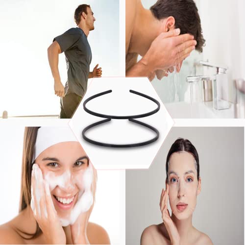 Foto von 2 Stück Haarband, Kunststoff Einfach Stirnbänder, Stirnbänder mit Zähnen Dünne, DIY Stirnbände, 6mm Breite Glatte