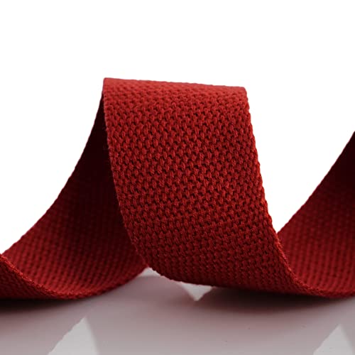 Trimz Cotton Webbing - Dark Red - 25mm x 5m - Image 3